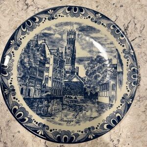 🌻Porcelain Delfts Blauw plate from Belgium